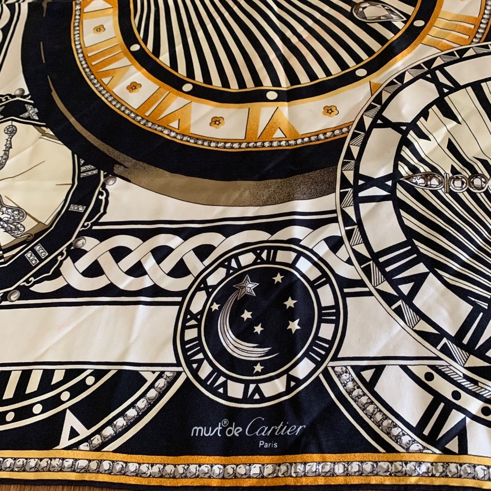 Authentic must de Cartier silk scarf - Picture 3 of 7